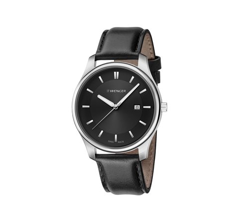 01.1441.101 WENGER City Classic Black Men's Swiss Made ručni sat      
