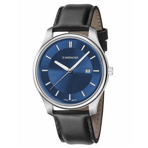 01.1441.118 WENGER City Classic Blue Men's Swiss Made ručni sat            