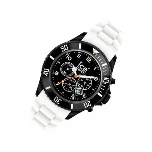 CH.BW.B.S.10-CHRONO-BLACK SILI WHITE BIG IW17 ICE