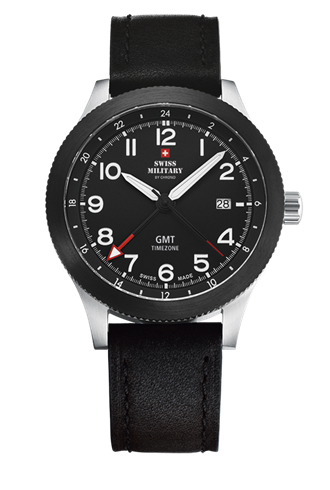 Swiss Military By Chrono  GMT Time