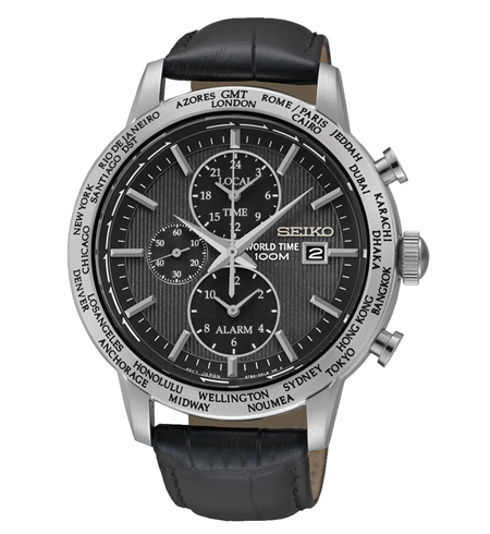 SPL049P2  SEIKO WORLD TIME ALARM RUČNI SAT