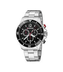 01.0643.109 WENGER  Sea Force -Black dial Steel Bracelet Chronograph Dive Men's Swiss made ručni sat                   