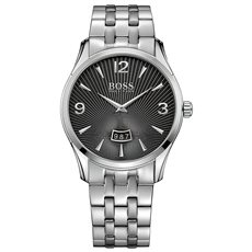 1513429 HUGO BOSS  Commander Black / Silver Stainless Steel 